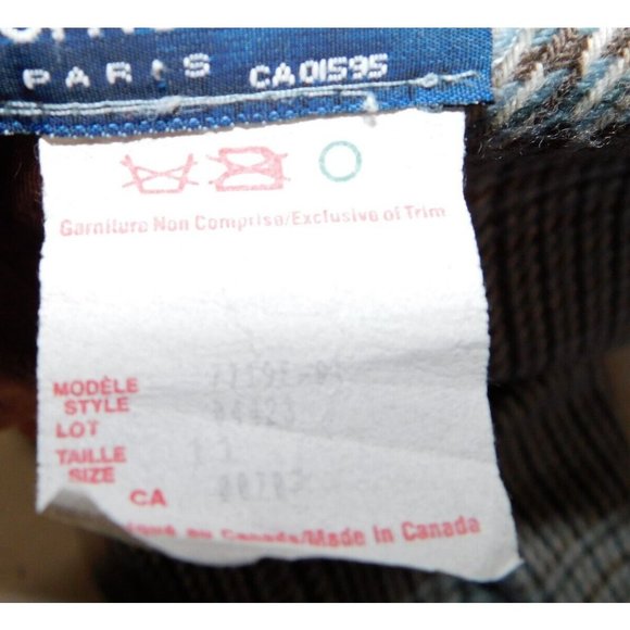 VTG Daniel Hechter Womens 11 Oversized Tweed Wool Blazer Shoulder Pad Brown Gray - Picture 3 of 11